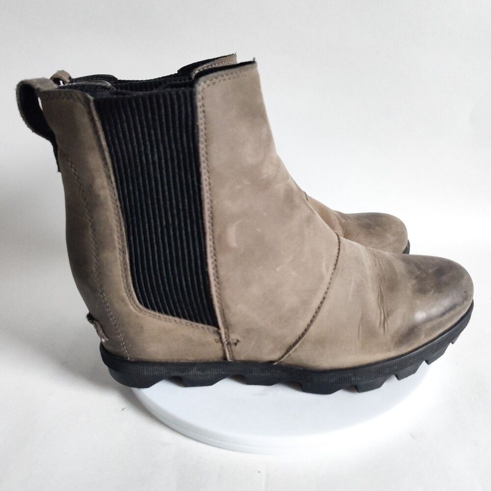Sorel Boots Womens 7.5‎ Joan of Arctic II Chelsea Wedge Bootie NL3022-052 Brown